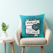 感動的引用文オンターコイズ クッション (椅子)