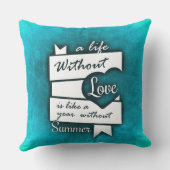 感動的引用文オンターコイズ クッション (裏面)