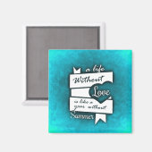 感動的引用文オンターコイズ マグネット (正面/裏面)