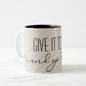 感動的引用文オンビーチ砂 ツートーンマグカップ (正面左)