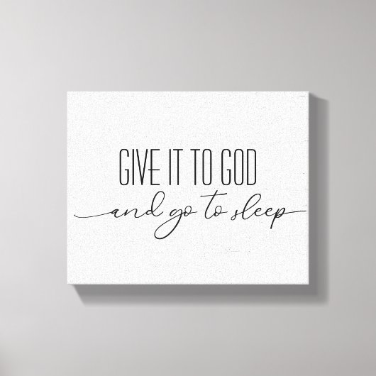 感動的引用文オンホワイトウォッシュウッド キャンバスプリント (正面)