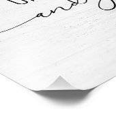 感動的引用文オンホワイトウォッシュウッド フォトプリント            (角)