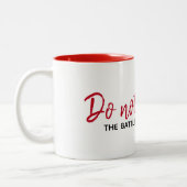 感動的引用文オンホワイト ツートーンマグカップ (左)