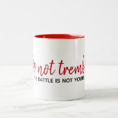 感動的引用文オンホワイト ツートーンマグカップ (中央)