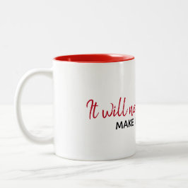 感動的引用文オンホワイト ツートーンマグカップ