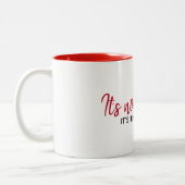 感動的引用文オンホワイト ツートーンマグカップ (左)