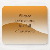 感動的引用文オンBrown Waves Personaliz マウスパッド (正面)