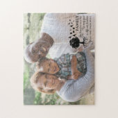 感動的引用文カスタム家族の写真 ジグソーパズル (縦)