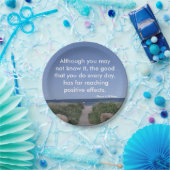 感動的引用文カスタム紙プレート, 7インチ ペーパープレート (パーティー)