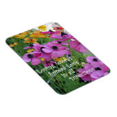 感動的引用文カラフルフローラフラワーガーデン マグネット (右側)