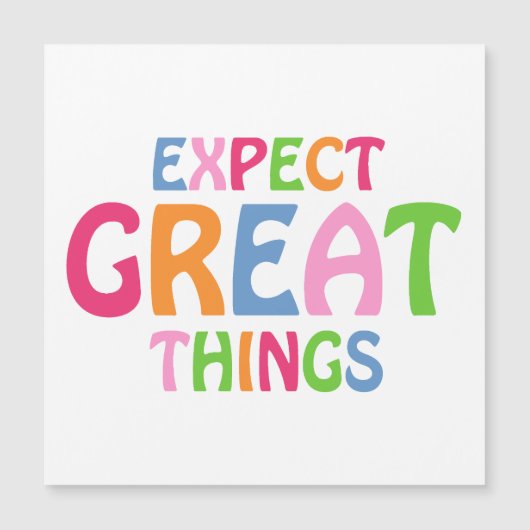 感動的引用文カラフル可愛い磁気カード (正面)