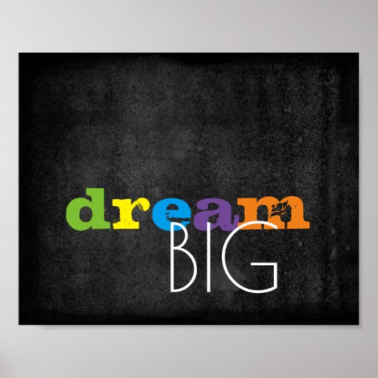 感動的引用文カラフル文字ポスタードリーム大 ポスター (正面)