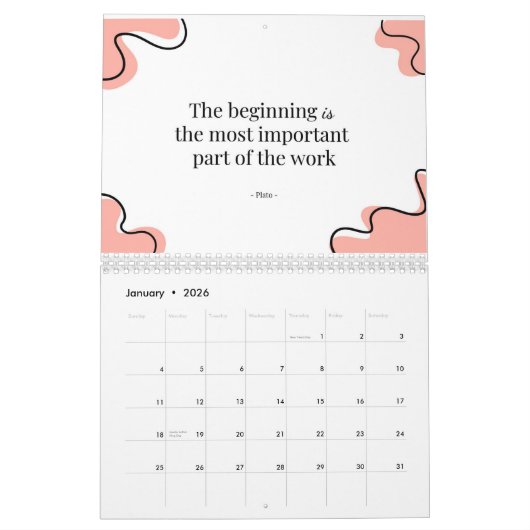 感動的引用文カレンダー2024 カレンダー (1月 2026)