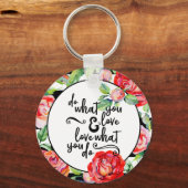 感動的引用文キーチェーンバラやる気を起こさせる キーホルダー (正面)