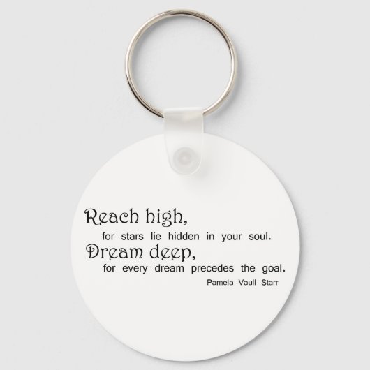 感動的引用文キーホルダーモチベーションの贈り物 キーホルダー (正面)