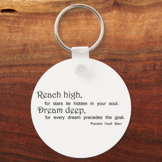 感動的引用文キーホルダーモチベーションの贈り物 キーホルダー (正面)