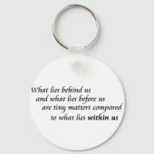 感動的引用文キーホルダー自信ギフト キーホルダー (正面)