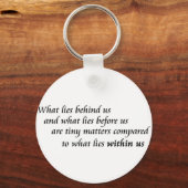 感動的引用文キーホルダー自信ギフト キーホルダー (正面)