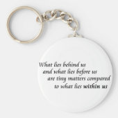 感動的引用文キーホルダー自信ギフト キーホルダー (正面)