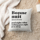 感動的引用文グッドフランスのナイトボンヌイット クッション (ブランケット)