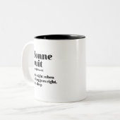 感動的引用文グッドフランスのナイトボンヌイット ツートーンマグカップ (正面左)