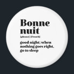 感動的引用文グッドフランスのナイトボンヌイット マグネット<br><div class="desc">ボンヌイット。おやすみなさい。美し感動的くやる気を起こさせるロマンチックな言語を愛する人のための引用文のデザインとフランスの。辞書カッコいい定義スタイル商品のウィットな皮肉と軽いユーモアを混合。この洞察力のある言葉とおもしろい人生のことわざとカッコいいはインスパイア、シックで他の人々は行けないと誰が言う。お土産素晴らし、クリスマスプレゼント、そしてエッフェルタワーで愛するパリと秋への旅行を夢見る人のための誕生日プレゼント。</div>