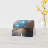 感動的引用文グリーティングカード – 道路交通費 カード (黄色い花)