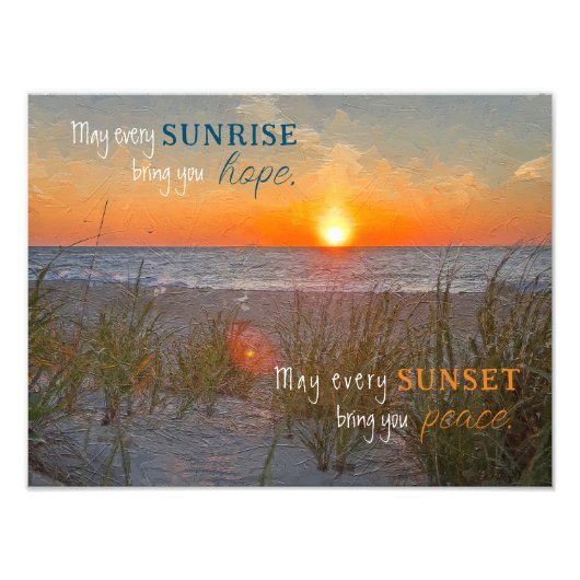 感動的引用文サン絵画ライズ フォトプリント            (正面)