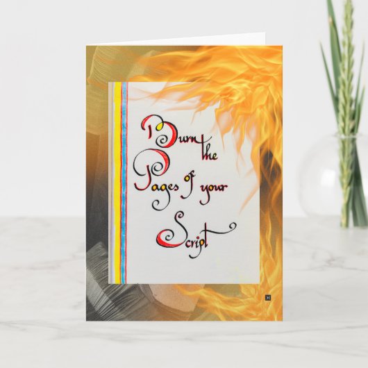 感動的引用文スクリプトのページを書き込む カード (正面)