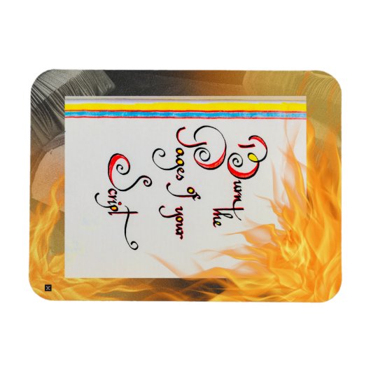 感動的引用文スクリプトのページを書き込む マグネット (横)