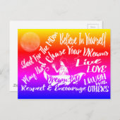 感動的引用文スターズ@ナイトポストカード ポストカード (正面/裏面)