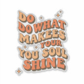 感動的引用文ステッカー – Sの作成を実行 シール (正面)