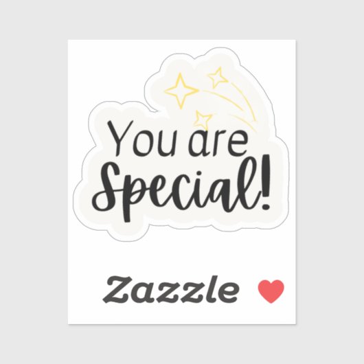 感動的引用文ステッカーYou are special シール (シート)