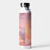 感動的引用文スモダンクリプトピンク紫の空 ウォーターボトル (左面)