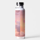 感動的引用文スモダンクリプトピンク紫の空 ウォーターボトル (右面)
