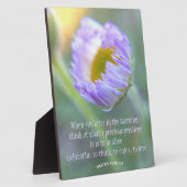 感動的引用文タイポグラフィフローラマクロ写真 フォトプラーク (側面)