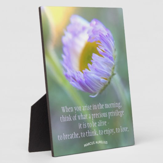 感動的引用文タイポグラフィフローラマクロ写真 フォトプラーク (側面)