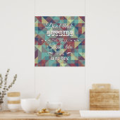 感動的引用文タイポグラフィポスター ポスター (キッチン)