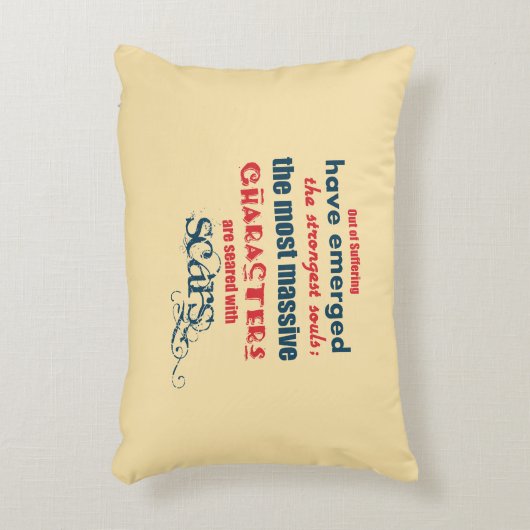 感動的引用文タイポグラフィ アクセントクッション (正面(垂直))