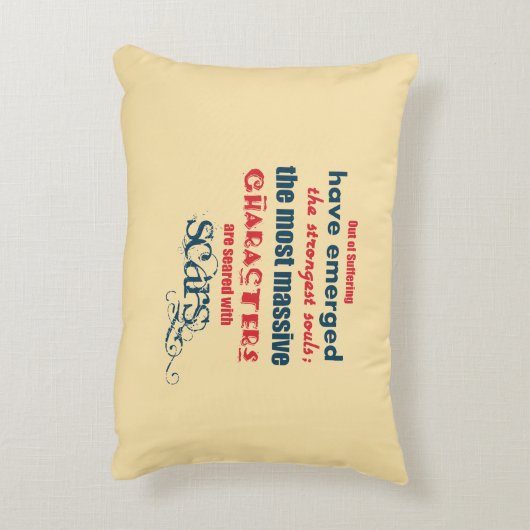 感動的引用文タイポグラフィ アクセントクッション (裏面(縦))