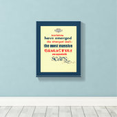 感動的引用文タイポグラフィ キャンバスプリント (インサイチュ (ウッドフロア))