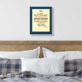 感動的引用文タイポグラフィ キャンバスプリント (インサイチュ (寝室))