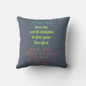 感動的引用文タイポグラフィ クッション (裏面)