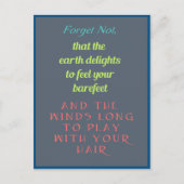 感動的引用文タイポグラフィ ポストカード (正面)