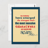 感動的引用文タイポグラフィ ポストカード (正面/裏面)