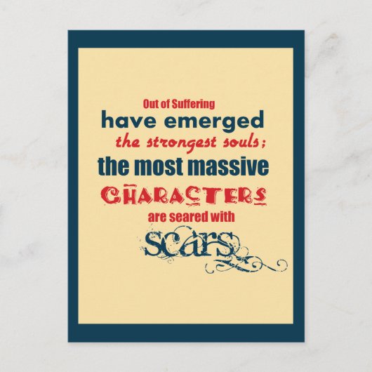 感動的引用文タイポグラフィ ポストカード (正面)