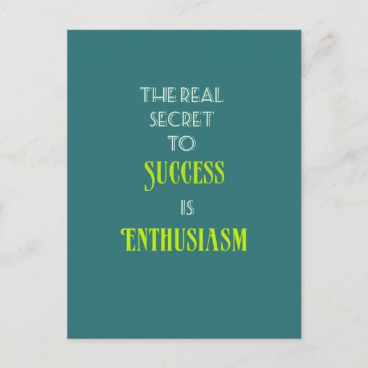 感動的引用文タイポグラフィ ポストカード (正面)