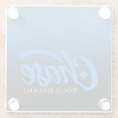 感動的引用文チェイス ガラスコースター (裏面)