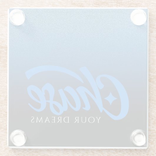 感動的引用文チェイス ガラスコースター (裏面)