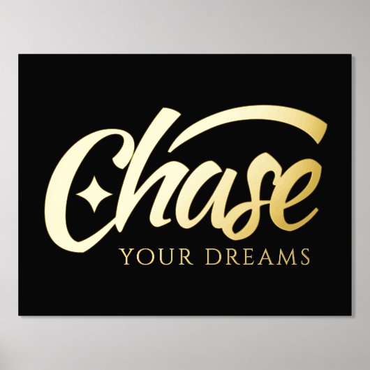 感動的引用文チェイス 箔ポスター (正面)